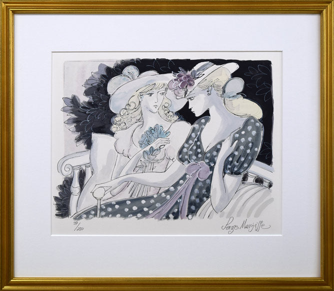 サージ マルジス(Serge Marjisse)「Les Confidences」リトグラフ 絵画