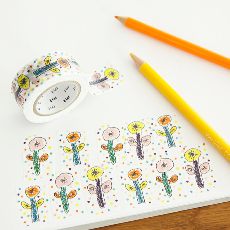 メール便ok】mt × ミナ・ペルホネン flower white 20mm【マスキング