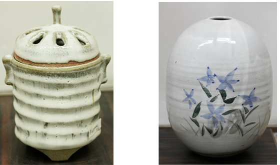 鉢□絵唐津 深鉢【帆柱窯 中嶋紀文】漆器蓋 片口水指 菓子器 菓子鉢