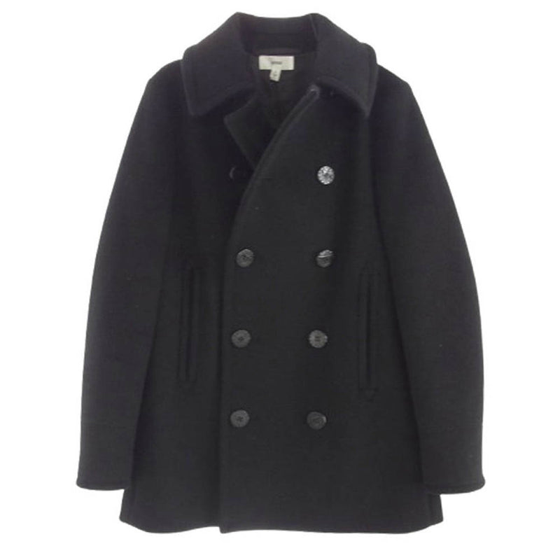 HYKE ハイク ショップコート 黒 サイズ1 ハイク チェスターコート