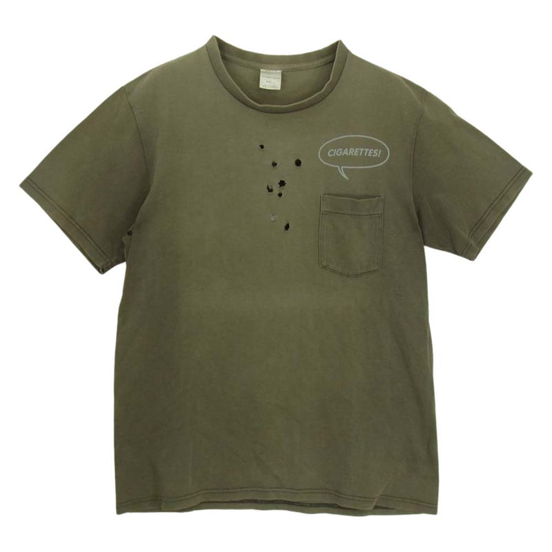 ナンバーナイン ダメージ加工 Tシャツ 希少品 NUMBER (N)INE 反戦