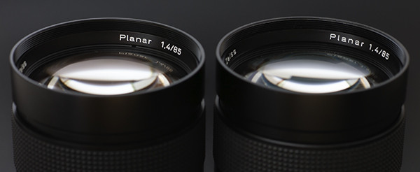 Planar 85mm F1.4 AEGとMMJの違い 絞りと内面反射 : ZEISSレンズとか