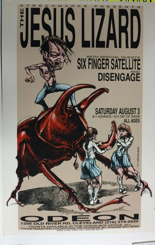 KOZIK JESUS LIZARD ポスター KOZIK JESUS LIZARD ポスター Vintage OG