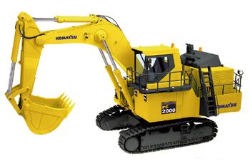 コマツ PC2000-8 BACKHOE 油圧ショベル 1/50モデル