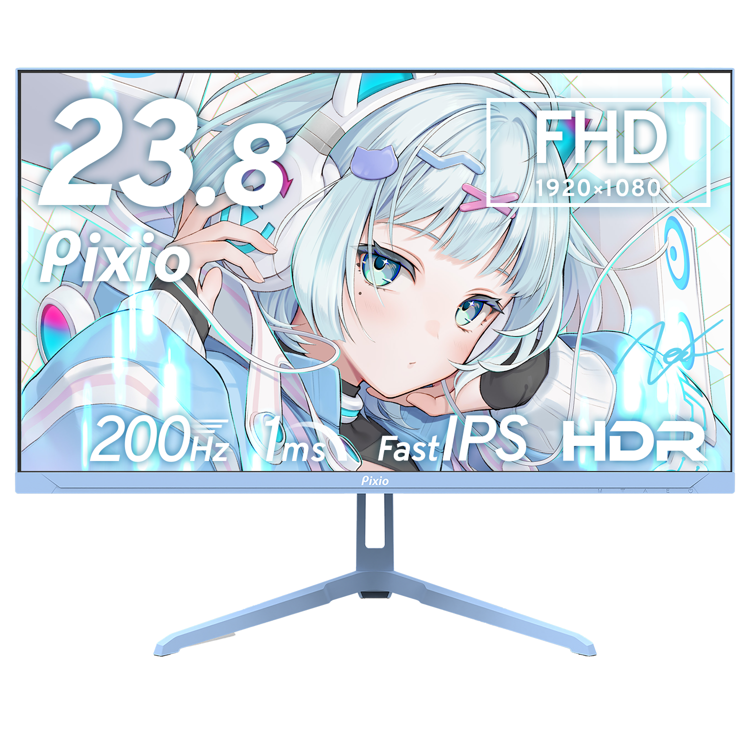 PX248WAVEB / パステルブルー | 23.8インチ 200Hz FHD FastIPS