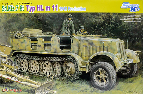 WW.IIドイツ軍 Sd.Kfz.7 8tハーフトラック 初期生産型 w/クルー WW.II