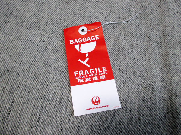 JAL／FRAGILEタグ