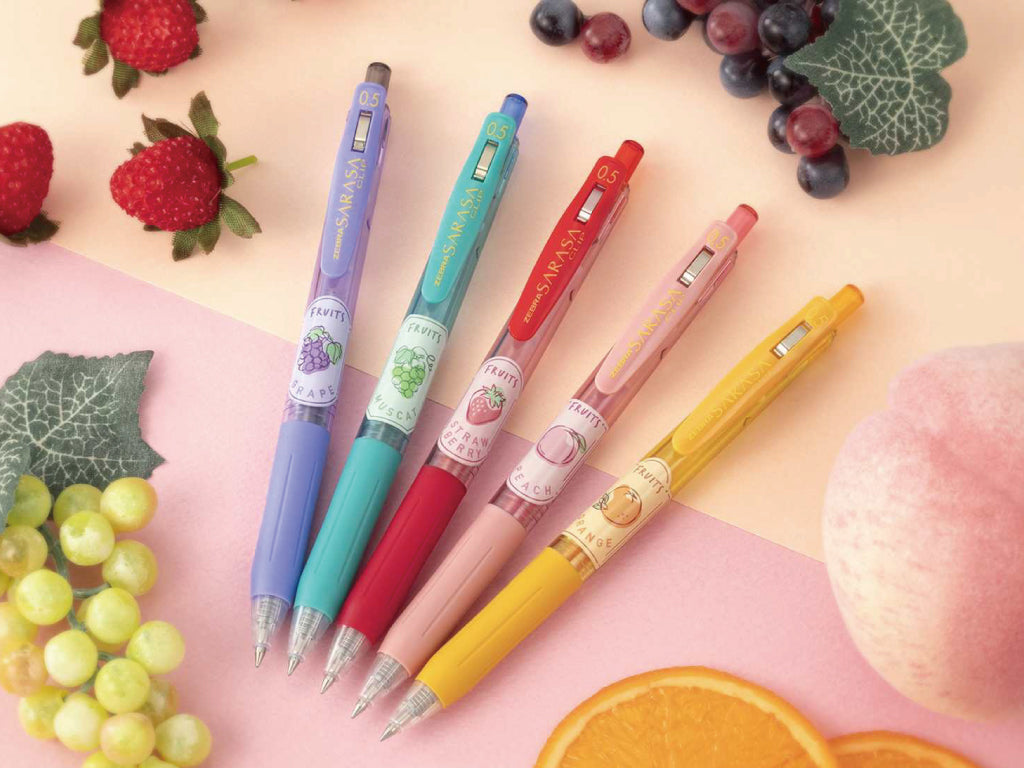 限定】サラサクリップ0.5 香りつきフルーツ 5色セット – 文化堂