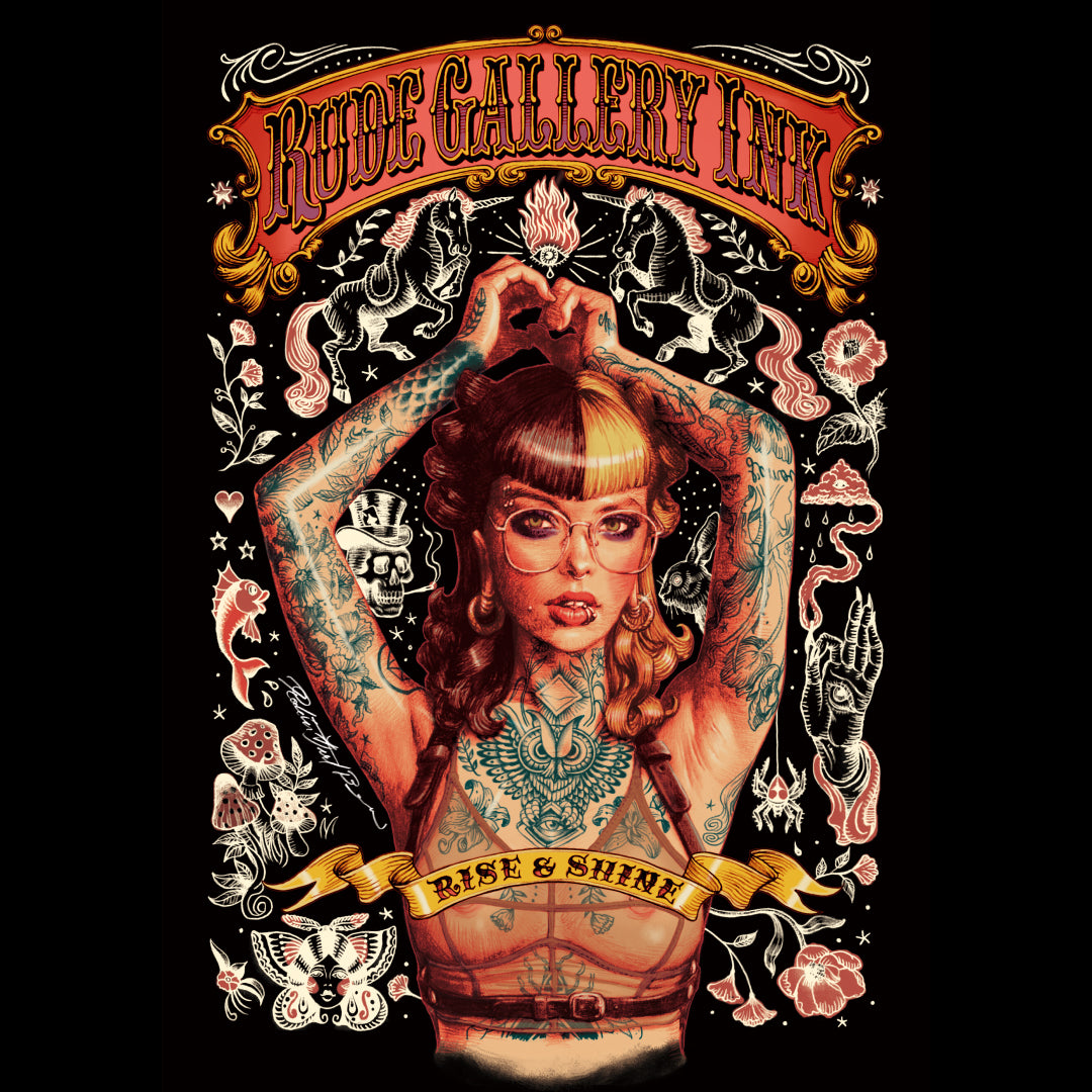 ロッキンジェリービーン RUDE GALLERY シルクスクリーンポスター 正規