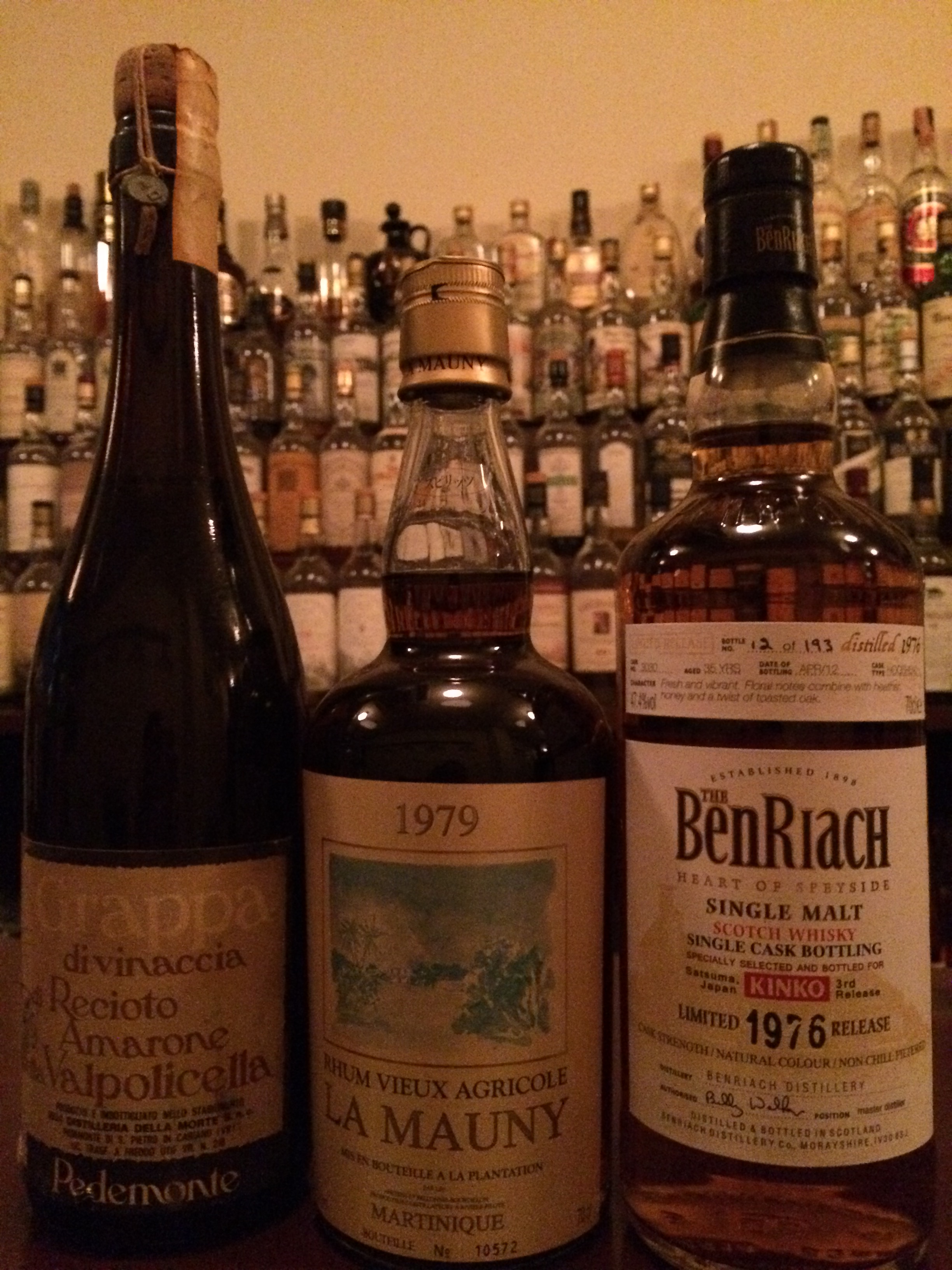 七周年記念 ベンリアック1976・ラマニー1979・モルテ1978 | Rum and Whisky