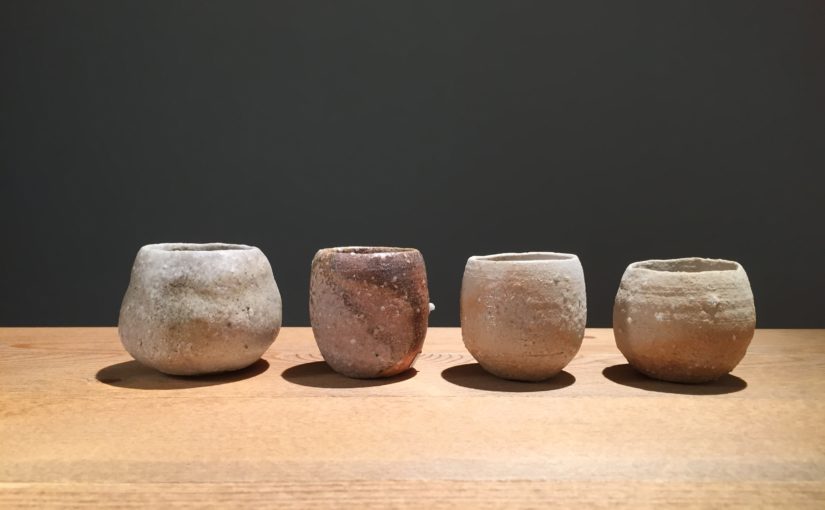 谷穹 信楽 湯呑み ぐい呑み 筒型 谷 穹