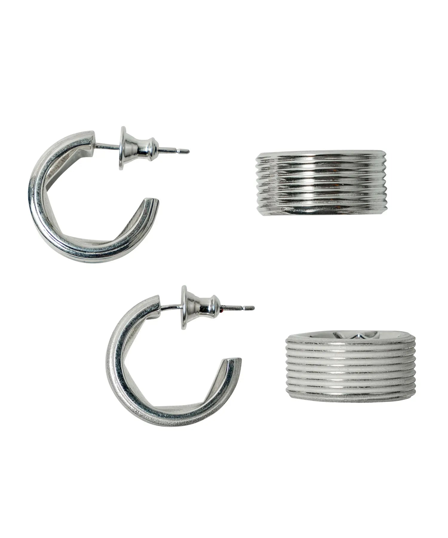 リバースナットピアス シルバー925 | HERGO