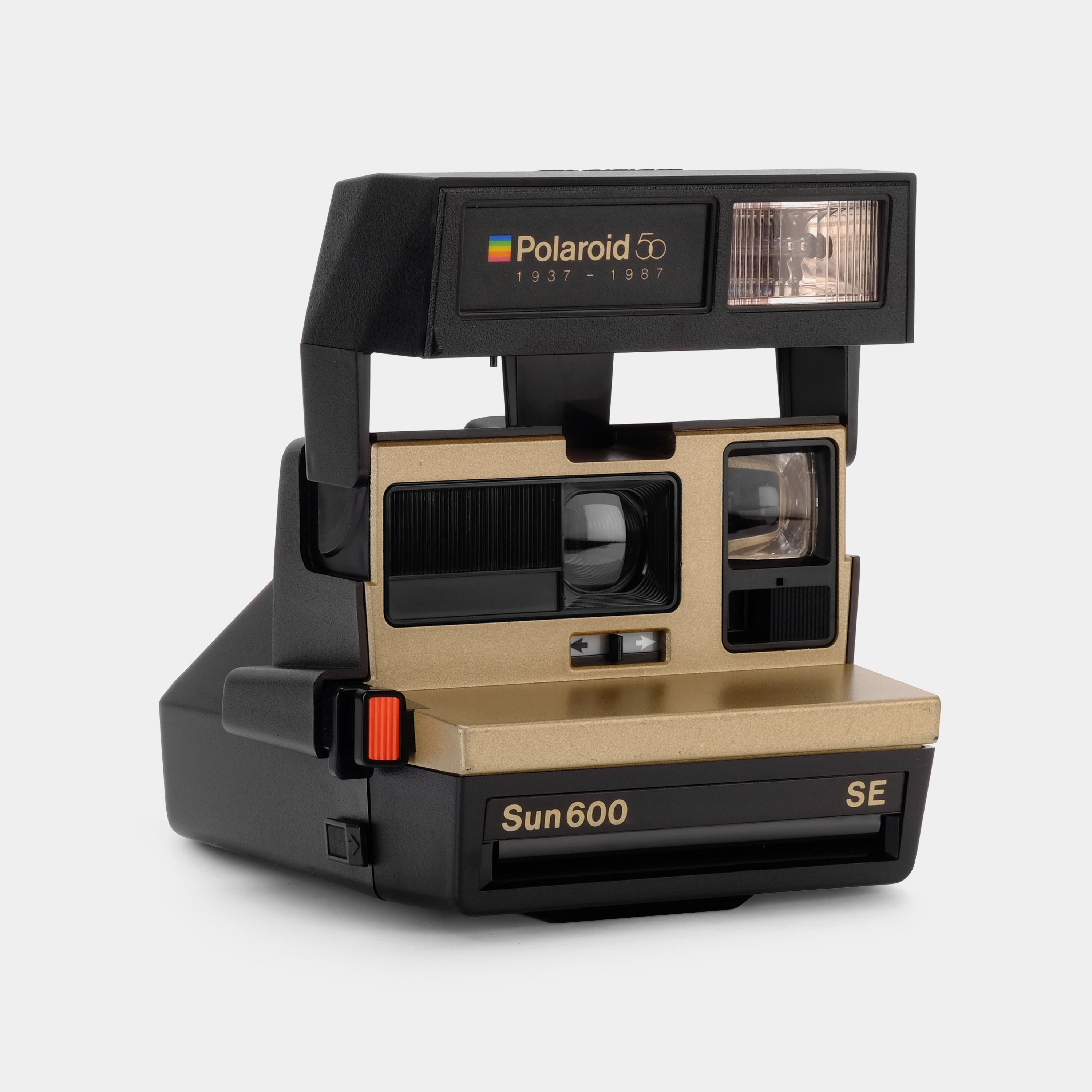 Polaroid 600 Sun600 SE 50th Anniversary Edition Gold Instant Film Came