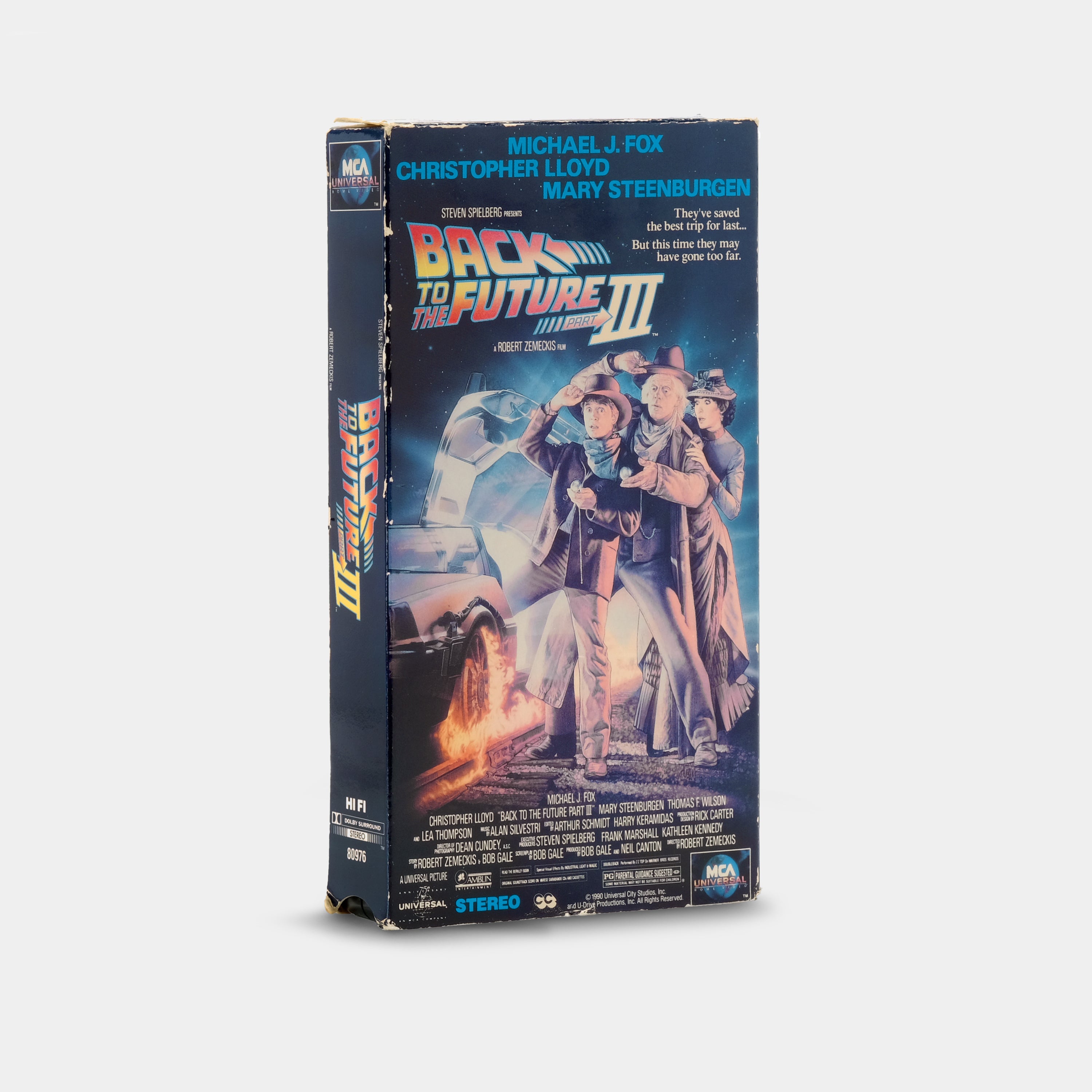 Back To The Future Part III VHS Tape