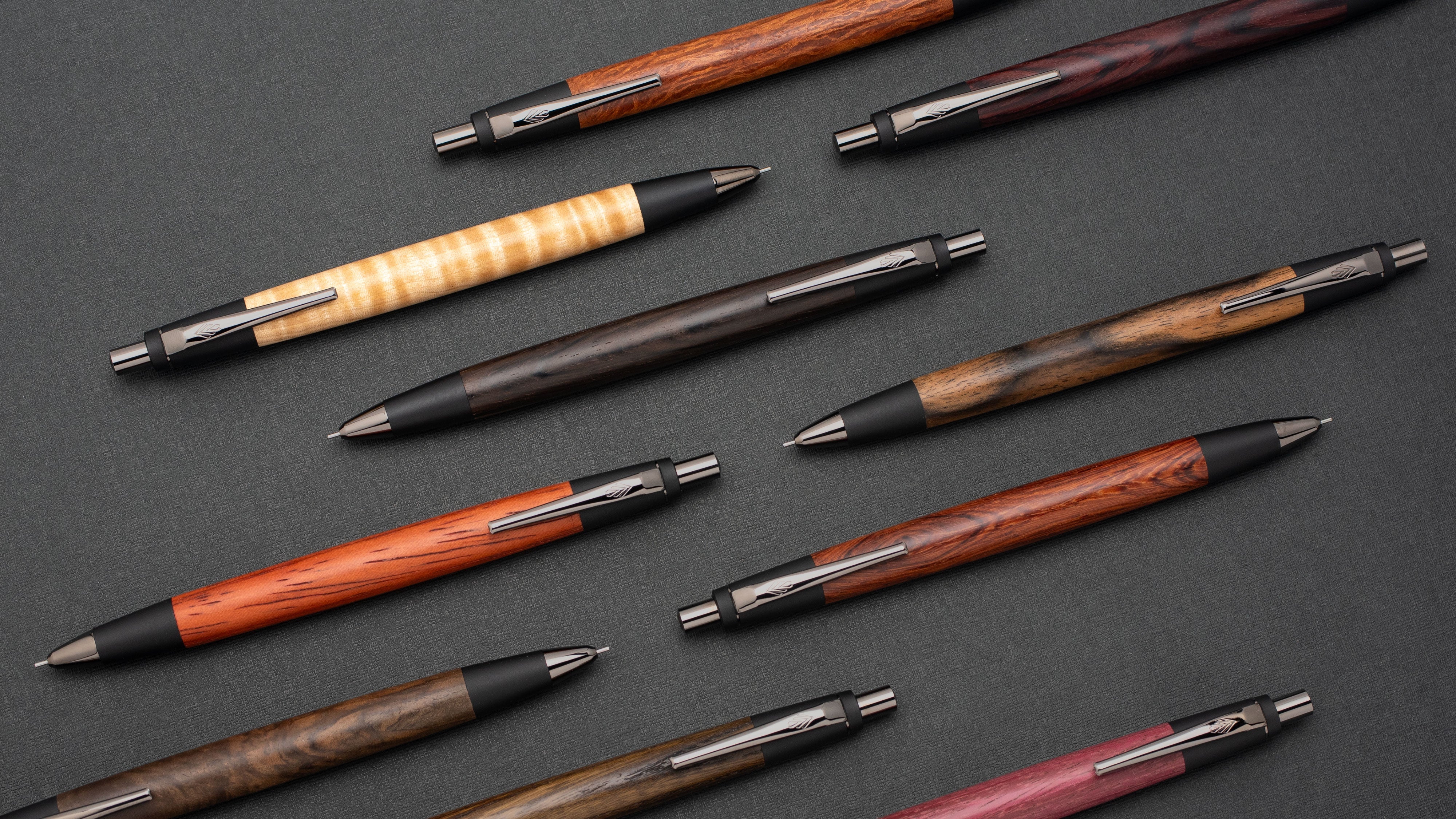 木のシャープペンシル・ネオブラック – 野原工芸オンラインストア