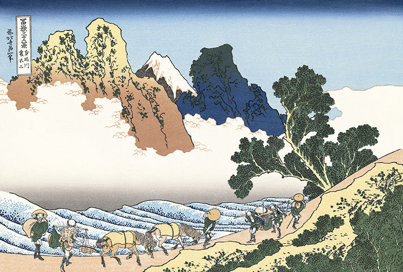Katsushika Hokusai（葛飾北斎） 葛飾北斎「富嶽三十六景 身延川裏不二