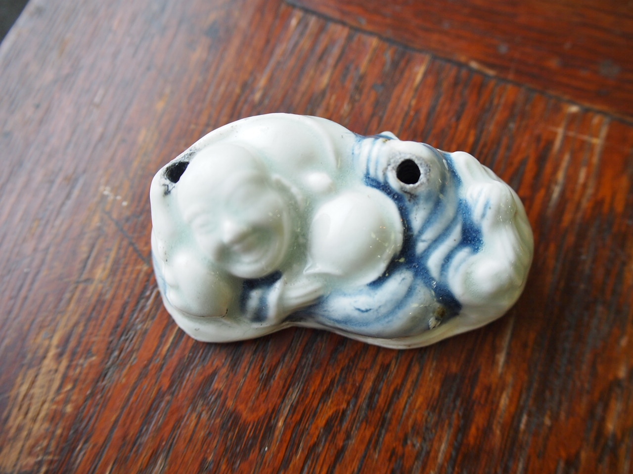 平戸焼 色絵 布袋 徳利 水注 古平戸 骨董水妖｜古伊万里布袋水滴