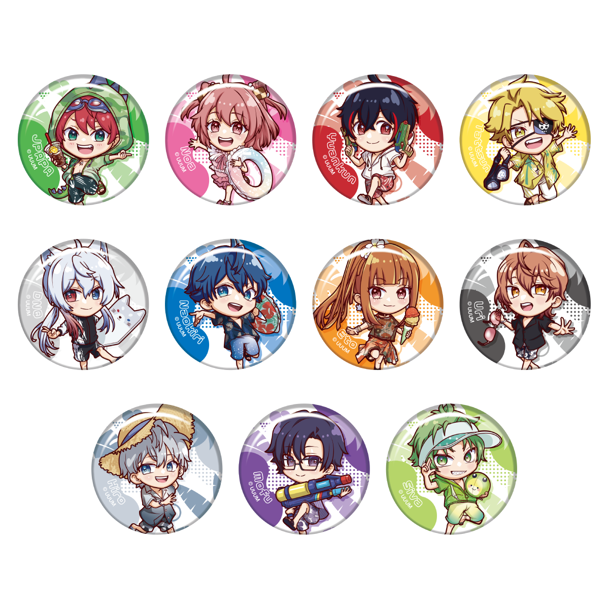 集合Summer ver.SD すにすて 缶バッジ 20点 集合Summer ver.SD