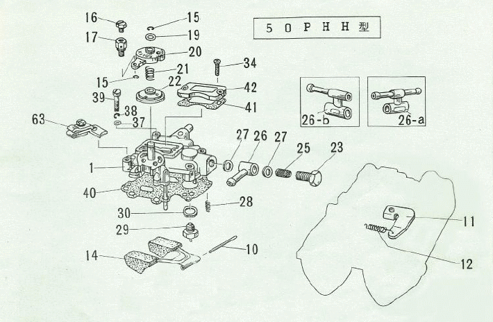 SOLEX分解図＆パーツリスト