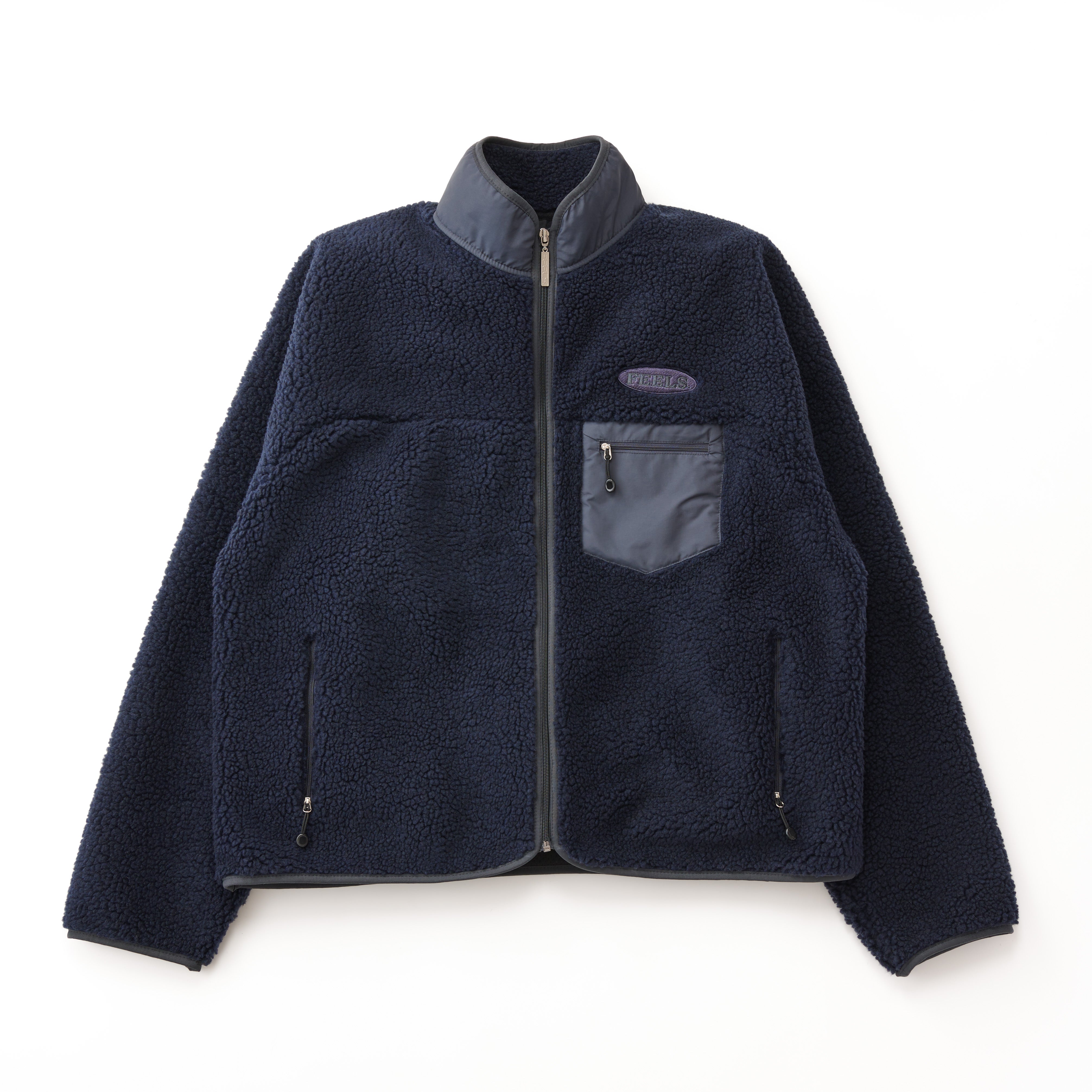 BOA FLEECE ZIP JACKET NAVY – FEELS.