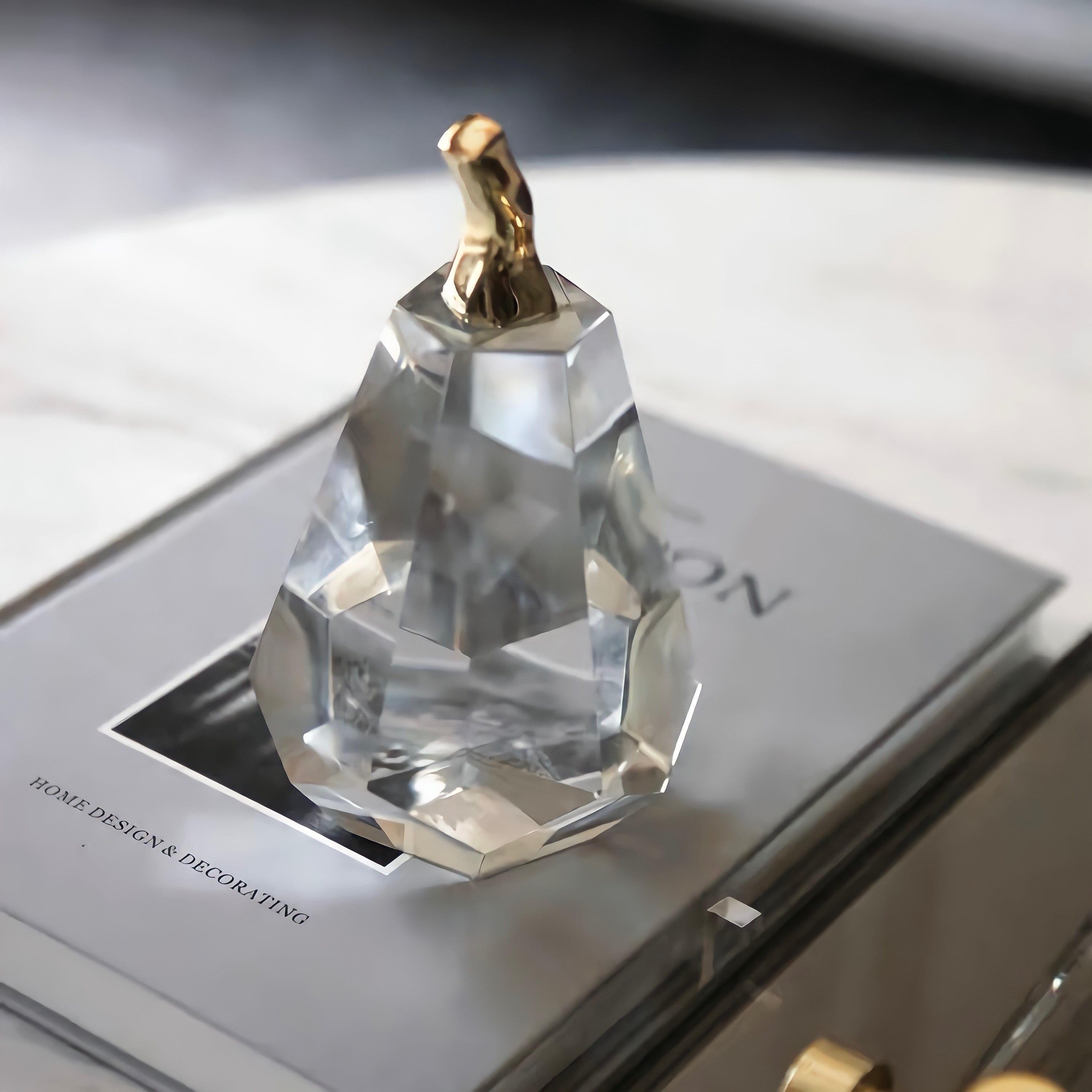 クリスタルオブジェ Pear