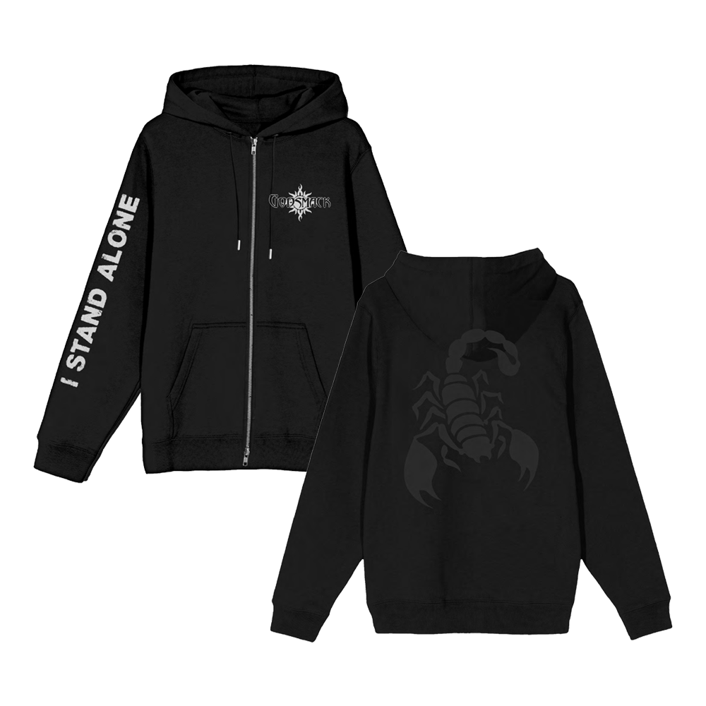 I Stand Alone Scorpion Zip Hoodie – Godsmack Official Store