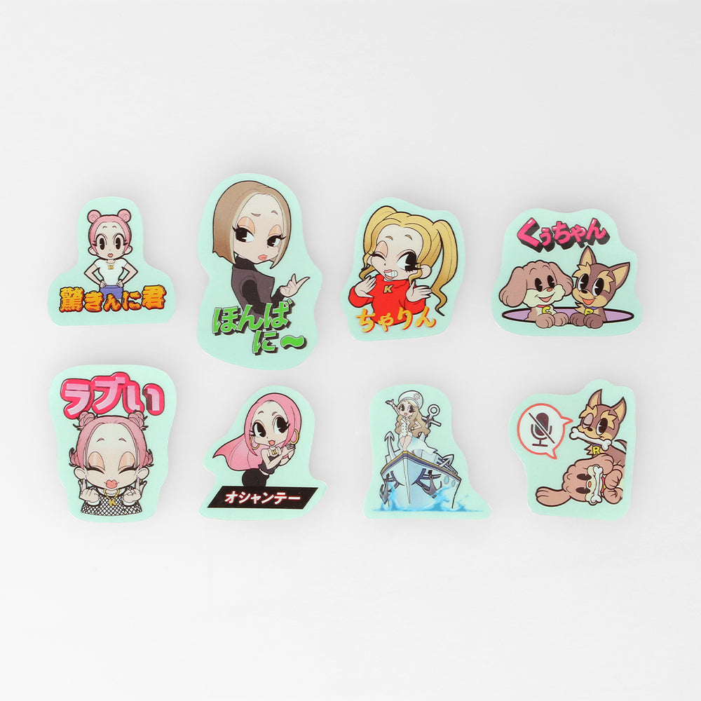 ステッカーセット ver.C – KK App Shop（倖田來未 公式アプリ）