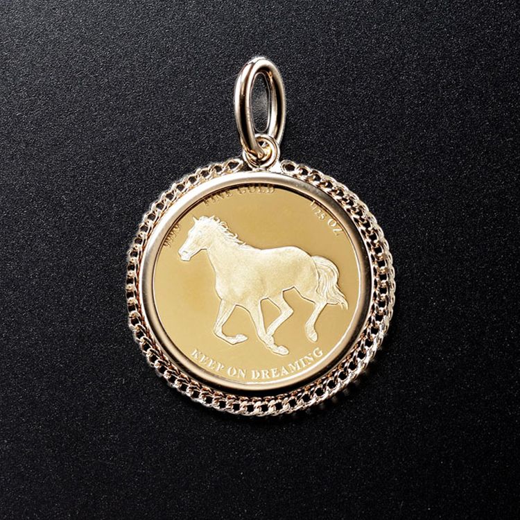 PUREZZA純金スイス製コイン馬＆馬蹄|小田急のクリスマスギフト