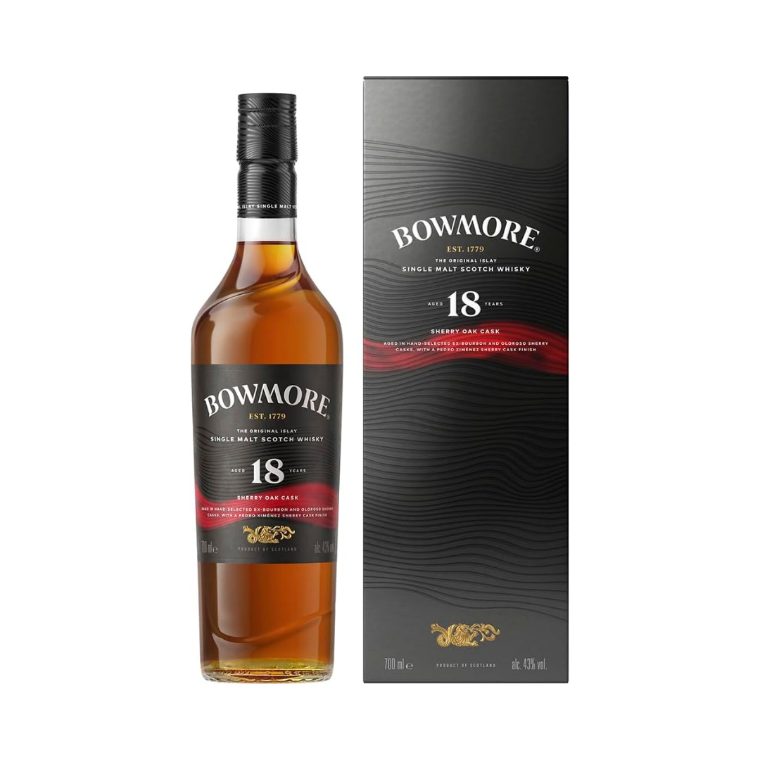 送料無料】ボウモア シェリー 18年 700ml 43％ 正規／数量限定・日本初