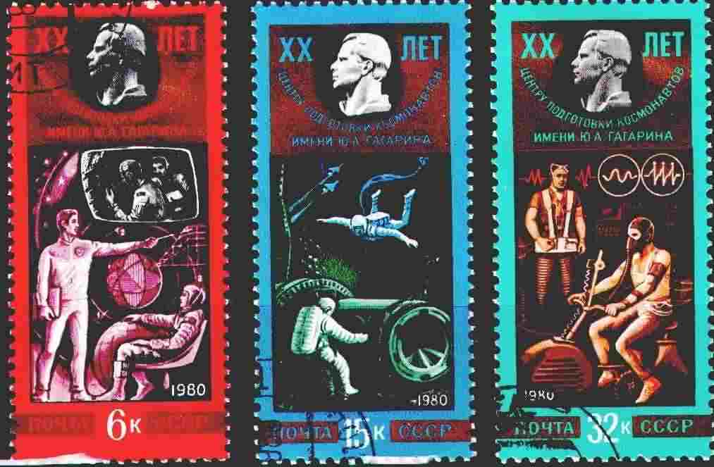 未使用 世界の国々の切手 ロシア連邦 ソビエト連邦 宇宙 飛行船切手45