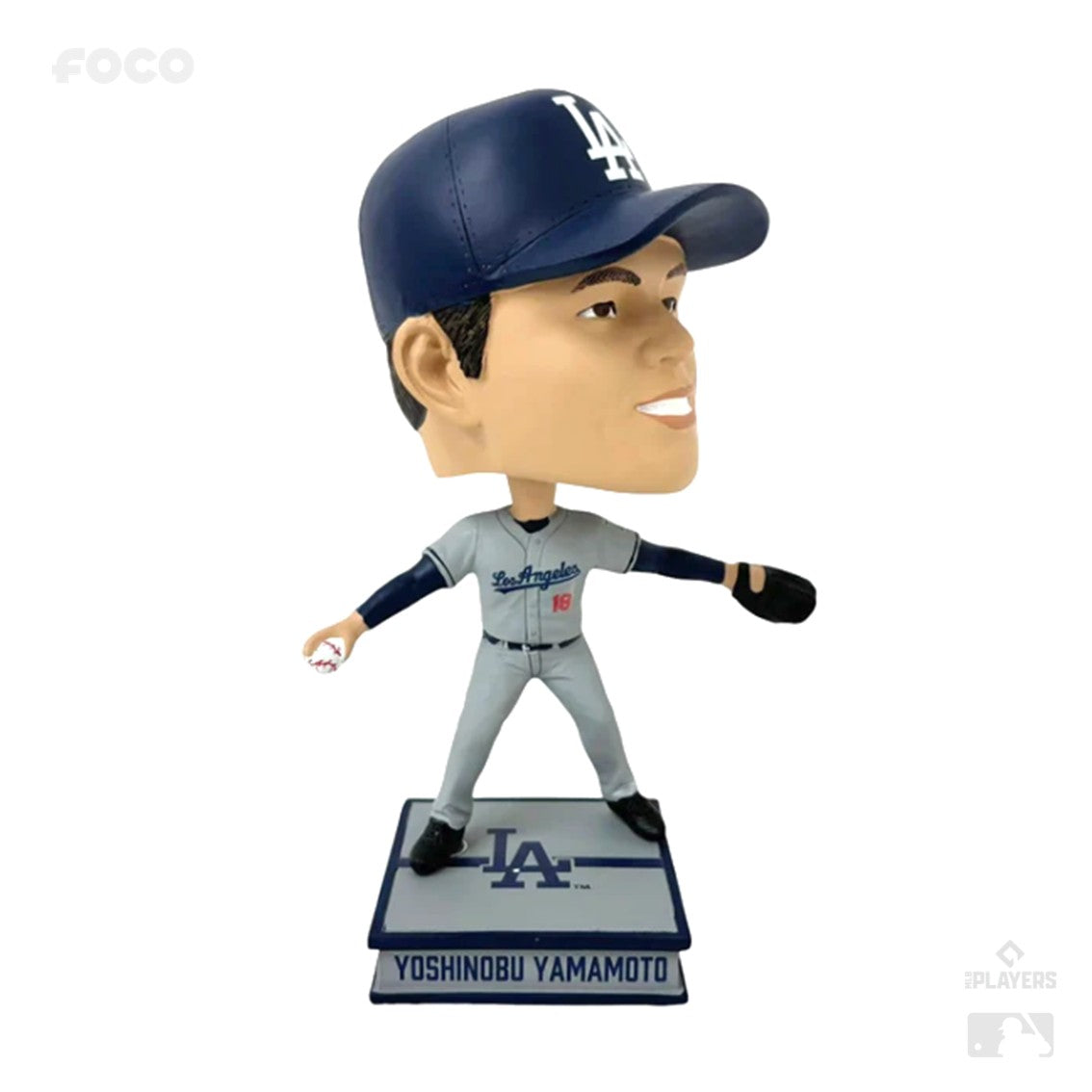300体限定】ドジャース山本由伸 ボブルヘッド (ビジターユニフォーム
