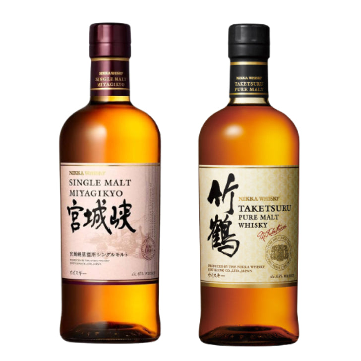 ニッカウイスキー 竹鶴ピュアモルト & 宮城峡シングルモルト 700ml