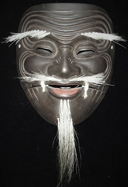 能面 木彫り 白式尉 白色尉 文化遺産オンライン