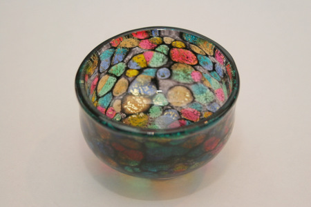 希少・美品】石井康治 流水ボトル 手吹き硝子 共箱つき 希少・美品】