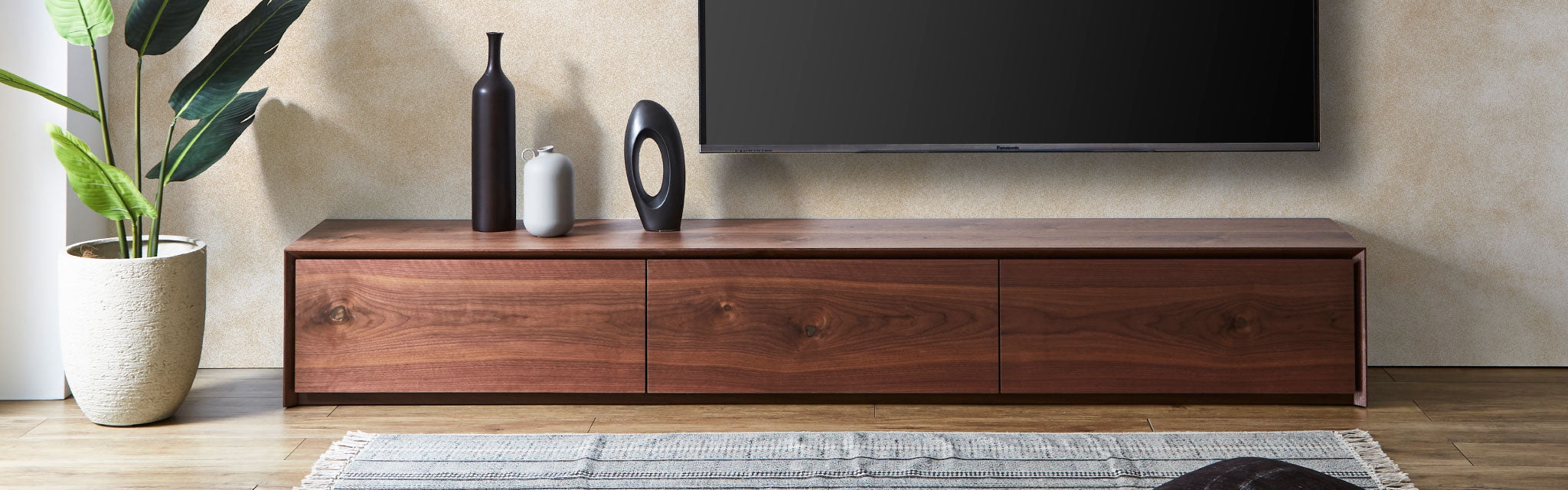 モデル展示 未使用品 TVボード 関家具 W1500 ウォールナット 北欧