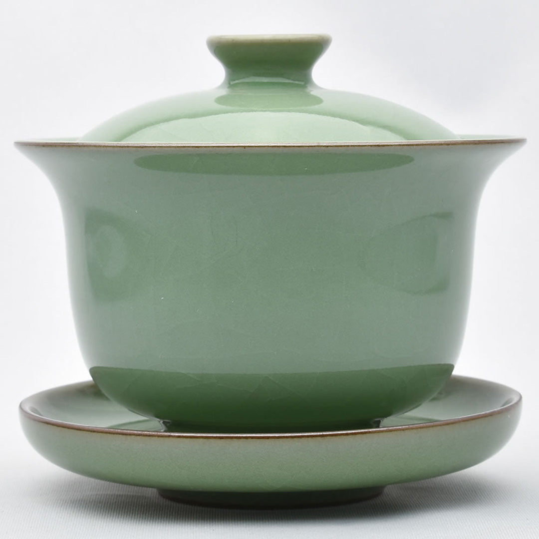 圓満蓋碗｜青磁 兄梅｜中国茶器専門店の通販・天香茶行