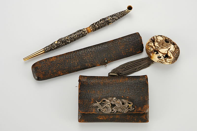 煙管煙草入組物｜燕市産業史料館｜新潟県燕市