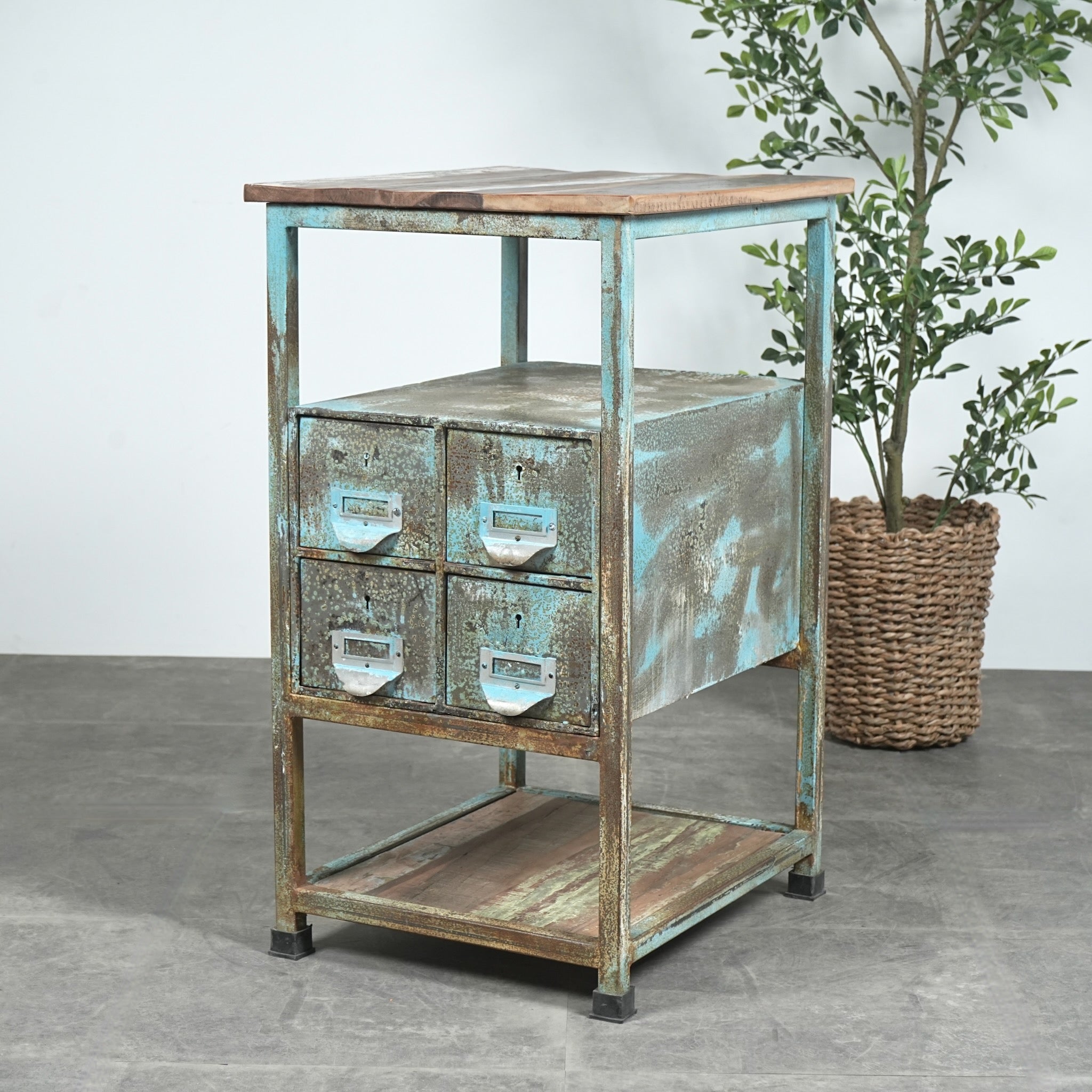 イタリア製 ヴィンテージ スタンド キャビネット 電話台 元値13万円