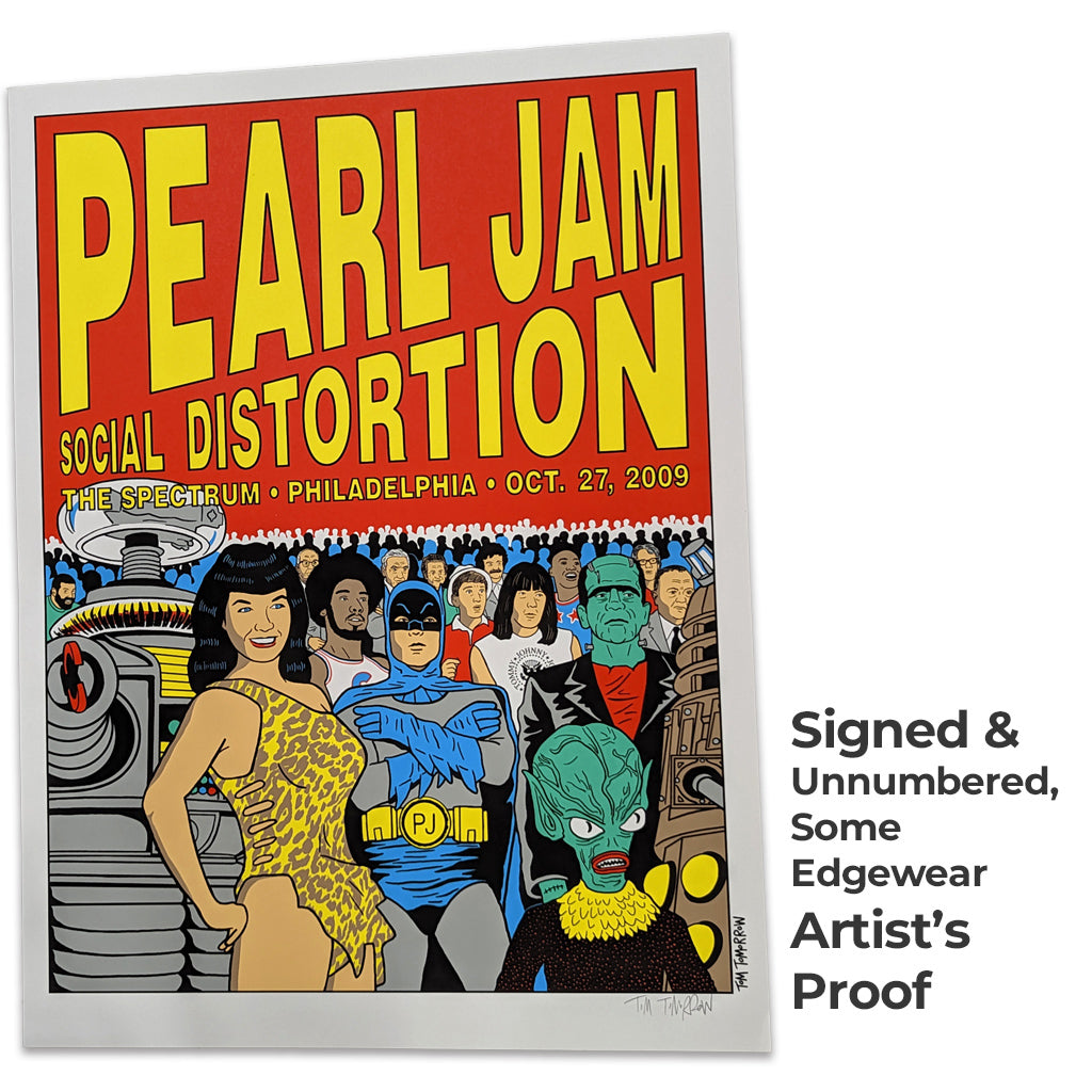 Pearl Jam/Social Distortion Philly 27Oct2009 Poster – TopatoCo