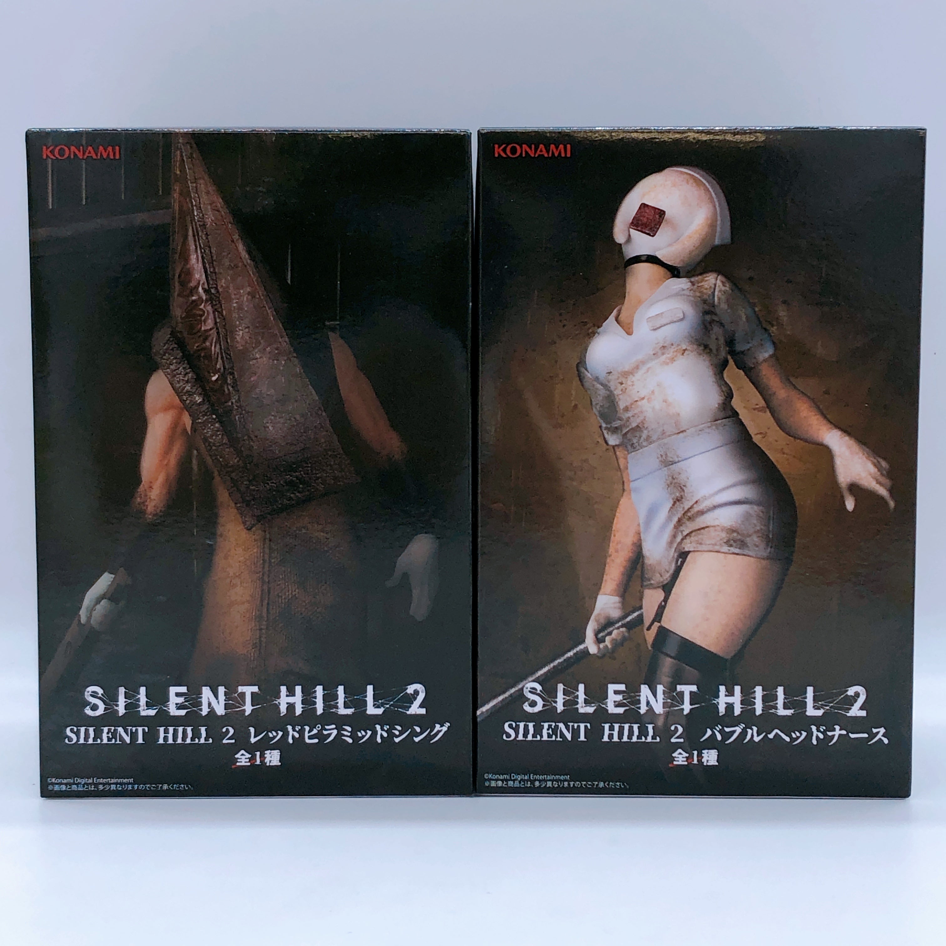 Silent Hill 2 Red Pyramid Thing & Bubble Head Nurse Figure SET Konami