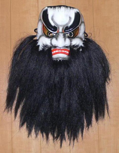 神楽面 伝統工芸 須佐之男命 スサノオノミコト 石見神楽面 芸北 お面