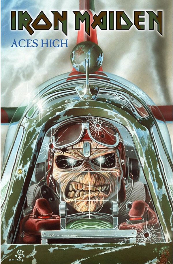 Iron Maiden - Premium Textile Poster Flag (Aces High) 104cm x 66cm