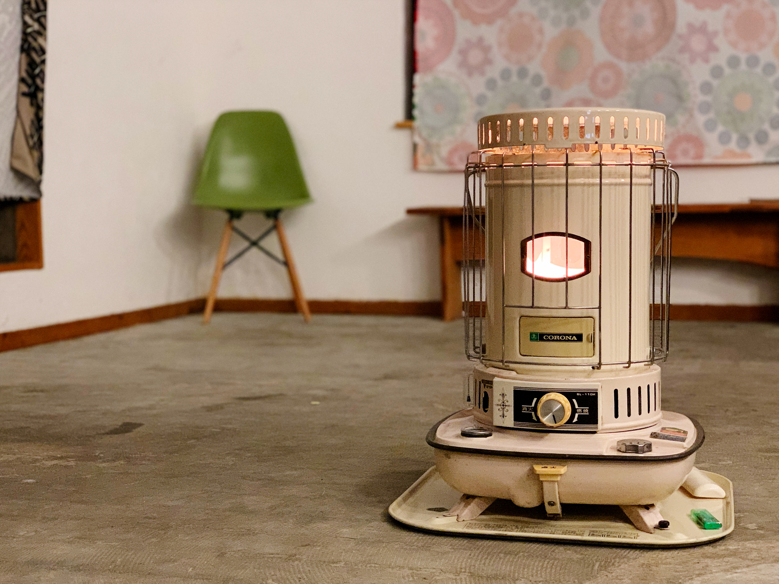 燃焼/耐震消化動作良好】CORONA コロナ SL-111 石油ストーブ 04製 だるま型