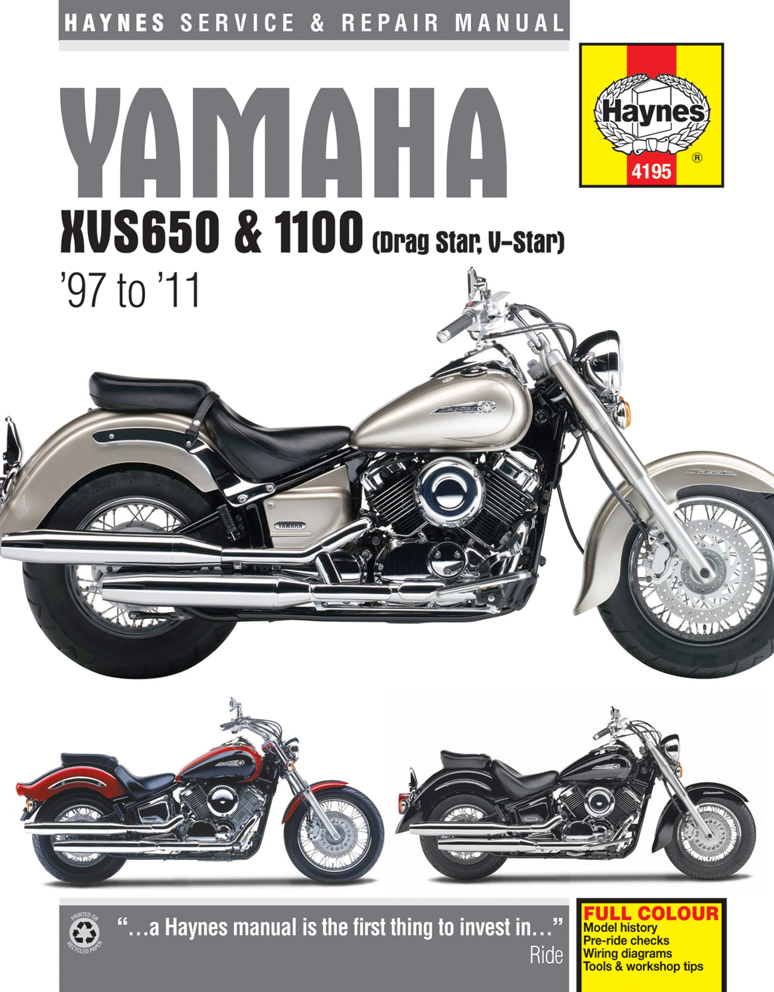 Yamaha XVS650/650A/650S (98-11) & 1100 Drag Star & V-Star (99-09