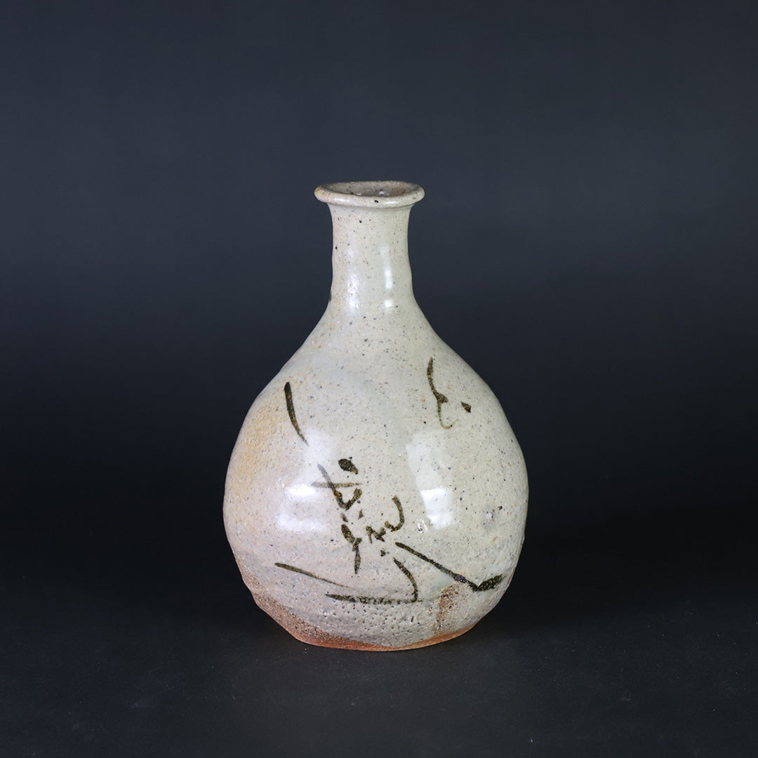 岡本作礼 作 絵唐津徳利（No.63） – ギャラリー一番館オンラインショップ