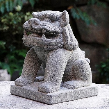 狛犬シーサー 販売 狛犬職人が石でオリジナルの魔除けを彫刻