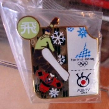 2006トリノオリンピック ドラえもんピンバッジ/テレビ朝日 2006トリノ