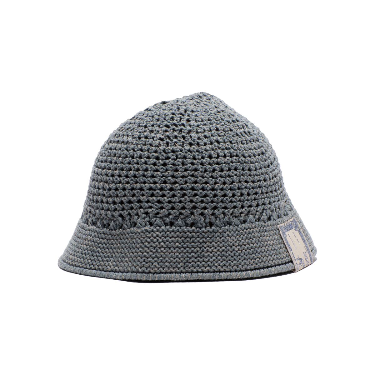 東京トガリやわらか毛糸のキャスケット（ブルーグレー）