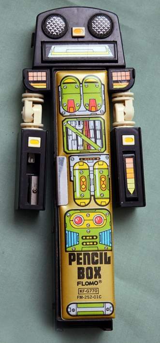 90's pencil case Flomo robot pencil case ヴィンテージ ロボット