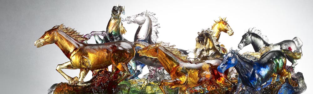 琉園 Tittot クリスタルガラス バード 置物 台湾の有名なガラス工房